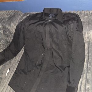 Stafford Classic Black Dress Shirt